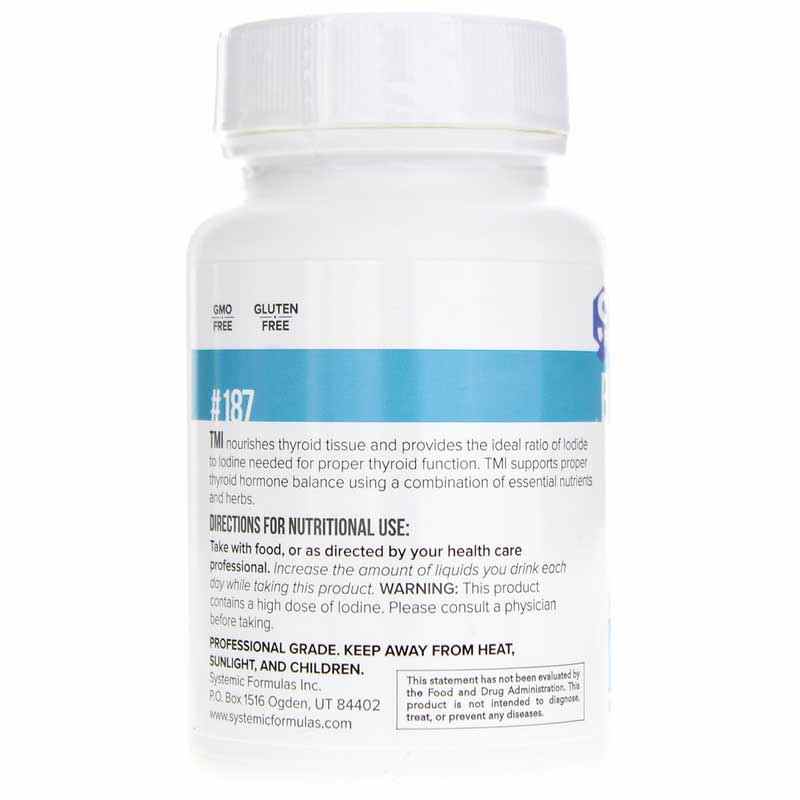 TMI Thyroid Metabolism + Iodine, Systemic Formulas – Natural Healthy ...