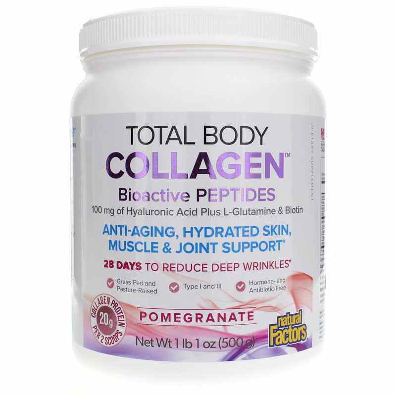 Total Body Collagen, Pomegranate, 17 Oz, by Natural Factors