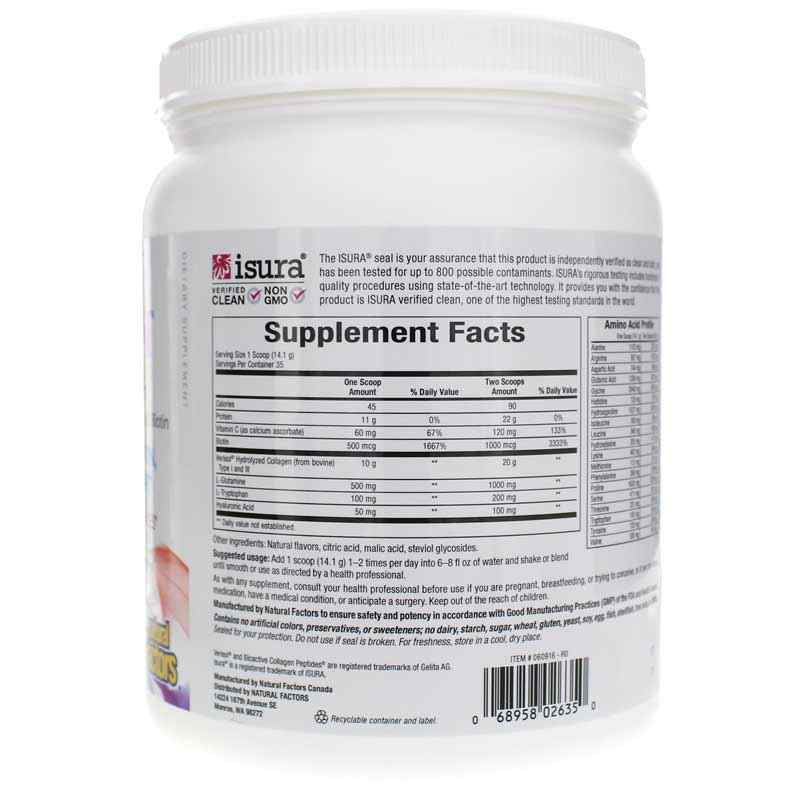 Total Body Collagen, Pomegranate, 17 Oz, by Natural Factors, image #2