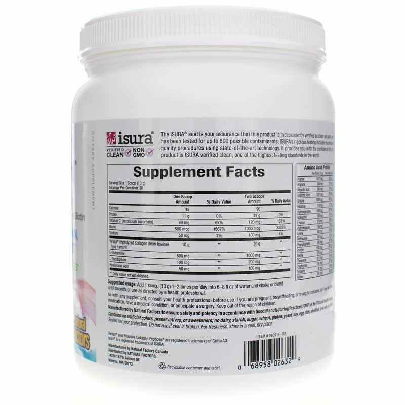 Total Body Collagen, Unflavored, 17 Oz, by Natural Factors, image #2