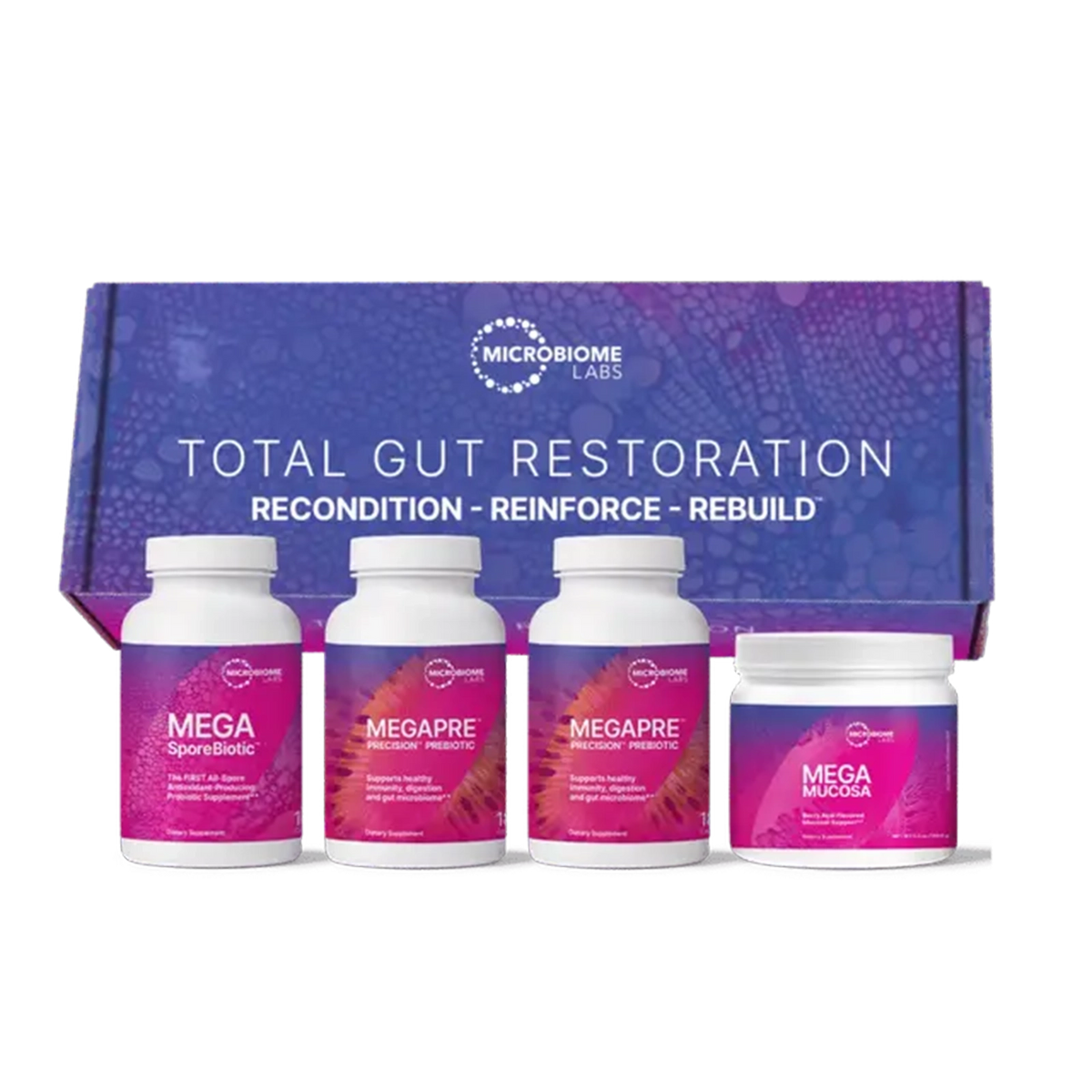 Total Gut Restoration - Kit 3, by Microbiome Labs