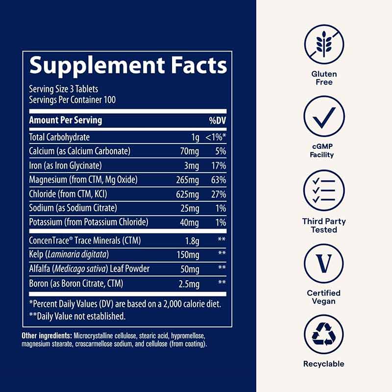 ConcenTrace Trace Mineral Tablets, 300 Tablets, by Trace Minerals Research, image #2