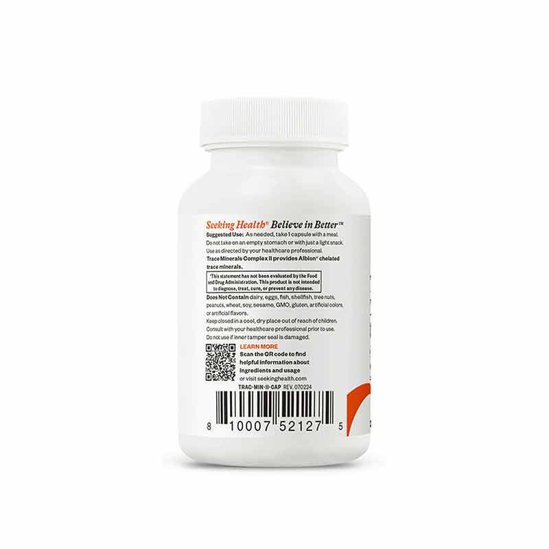 Trace Minerals Complex II, 30 Veg Capsules, by Seeking Health, image #4