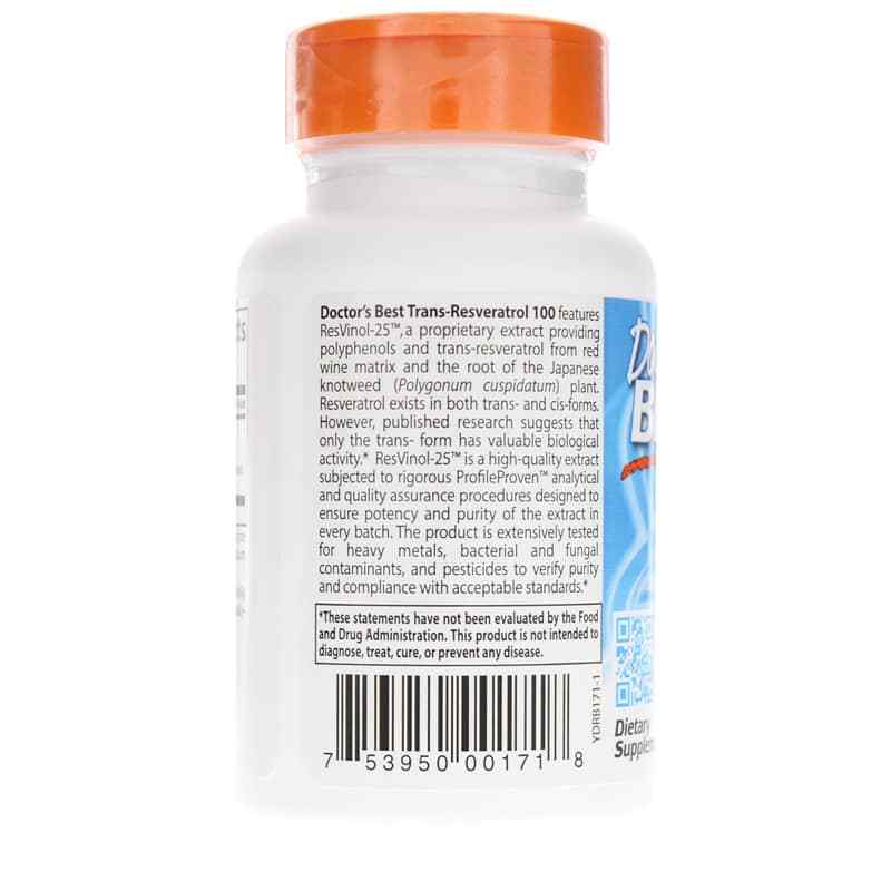 Trans-Resveratrol 100 Mg, by Doctors Best, image #3