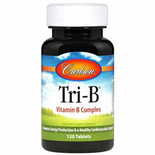 Tri-B Vitamin B Complex, 120 Tablets, by Carlson Labs