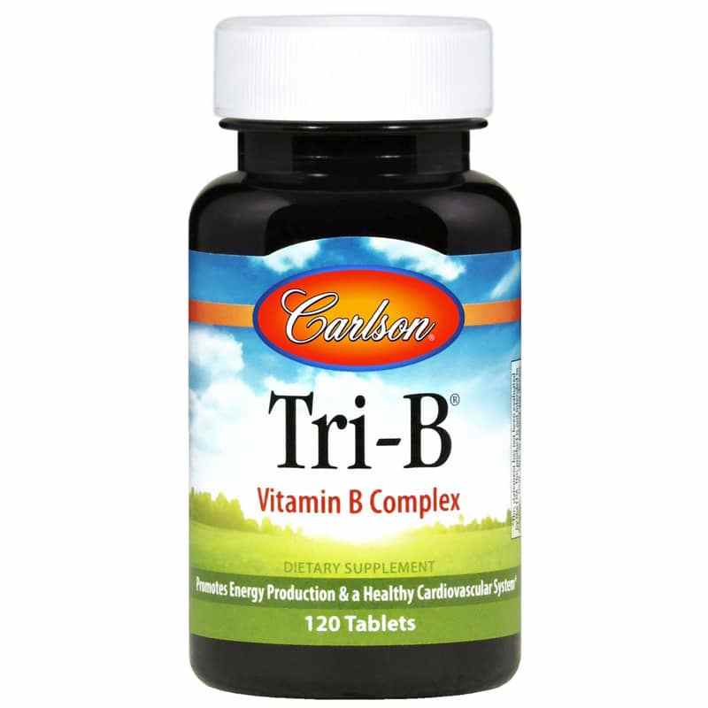 Tri-B Vitamin B Complex, 120 Tablets, by Carlson Labs