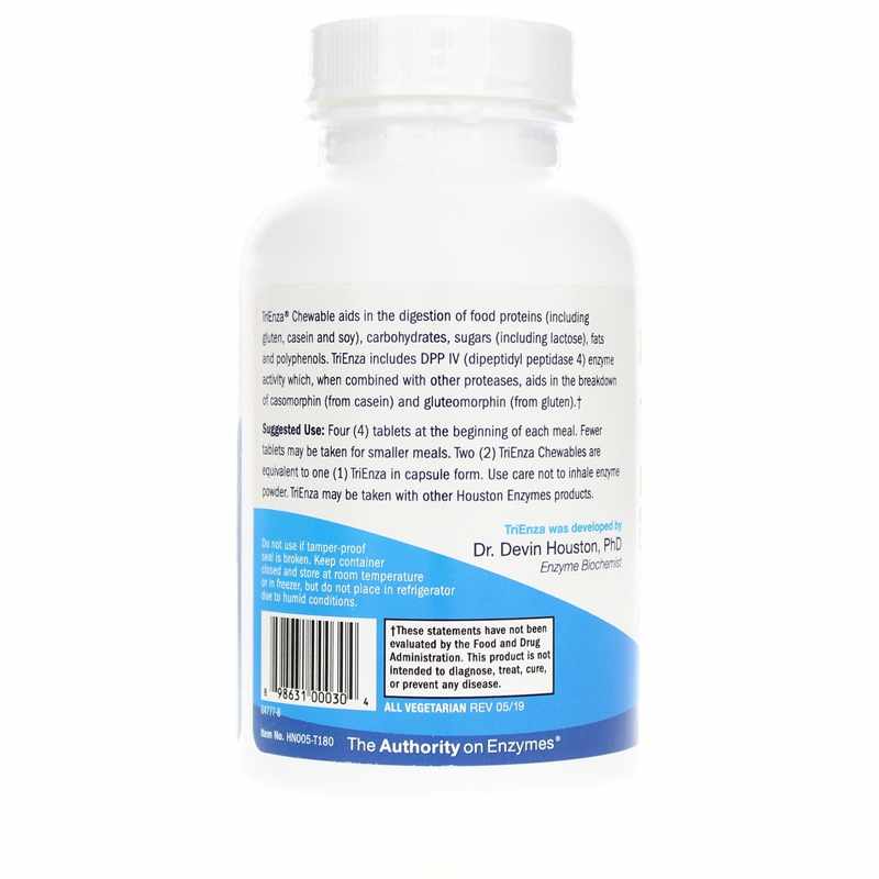 TriEnza Chewable for Digestive Intolerances, by Houston Enzymes, image #3