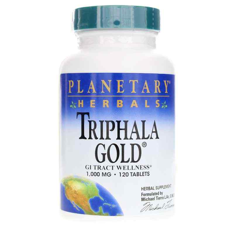 Triphala Gold 1000 Mg Tablets, by Planetary Herbals