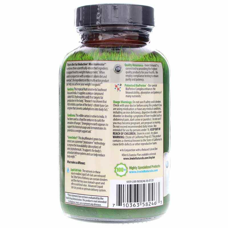 Triple-Diet Fat Reduction Max Accelerator, by Irwin Naturals, image #3