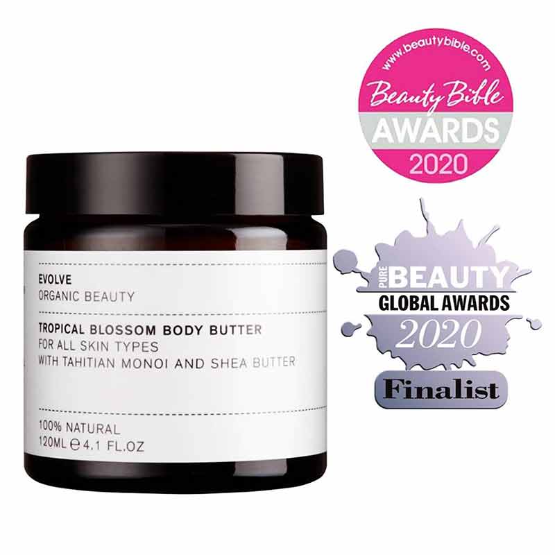 Tropical Blossom Body Butter, 4.1 Oz, by Evolve Organic Beauty, image #3