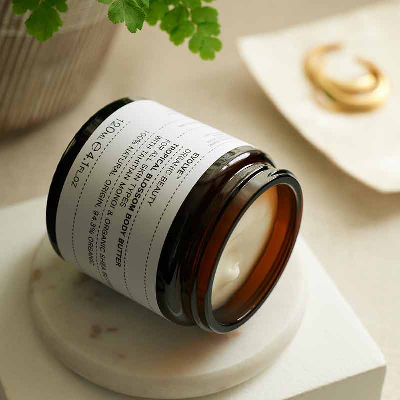 Tropical Blossom Body Butter, 4.1 Oz, by Evolve Organic Beauty, image #5