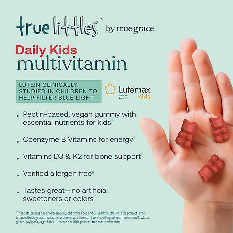 True Littles Daily Kids Multivitamin, 60 Gummies, by True Grace, image #2
