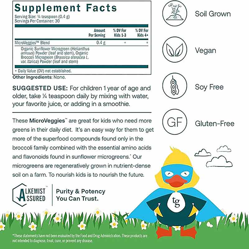 True Littles MicroVeggies Organic, 30 Servings, by True Grace, image #3