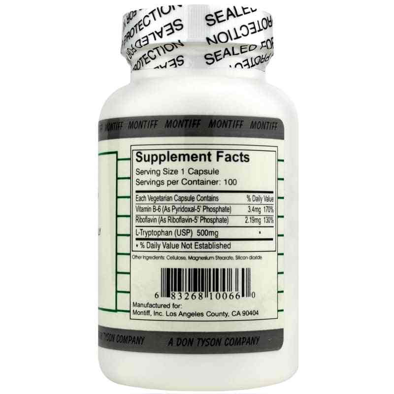 Trypto-Plus 500 Mg, 100 Capsules, by Montiff, image #2