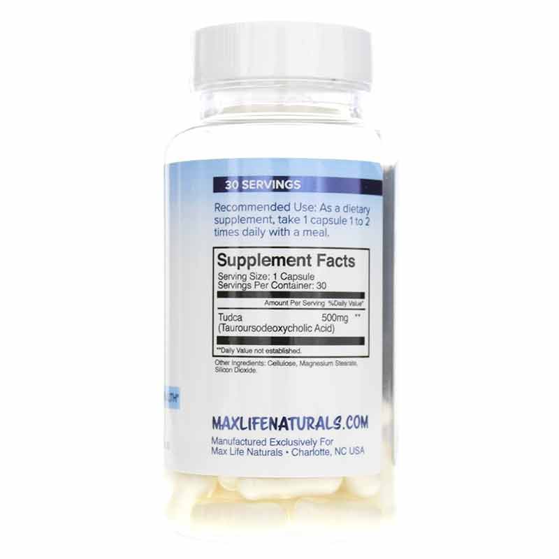 Tudca 500 Mg, 30 Capsules, by Maxlife Naturals, image #2