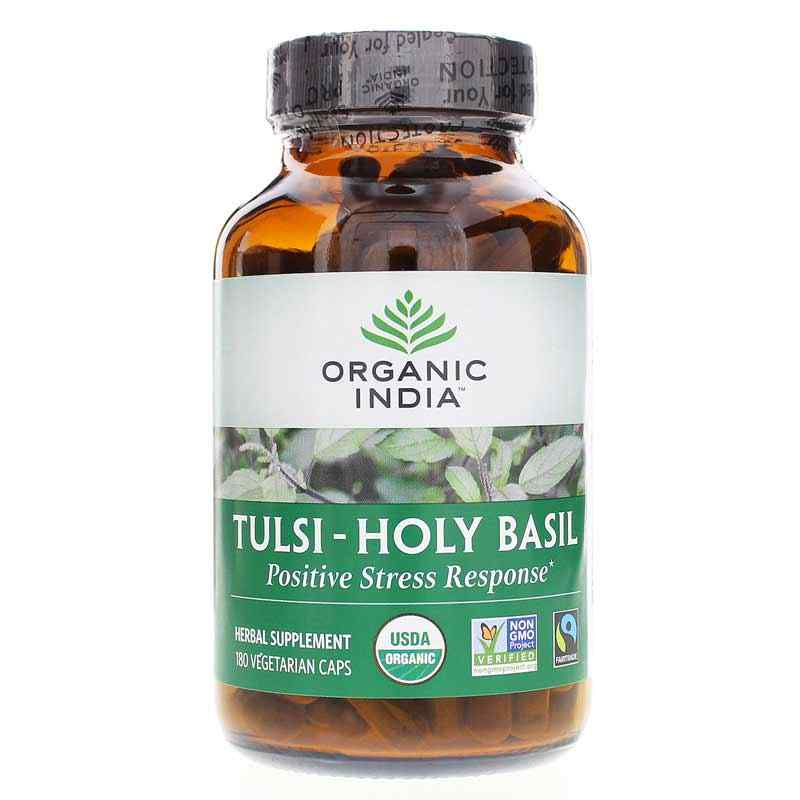 Tulsi-Holy Basil Certified Organic, 180 Veg Capsules, by Organic India