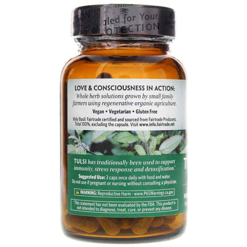 Tulsi-Holy Basil Certified Organic, 90 Veg Capsules, by Organic India, image #3