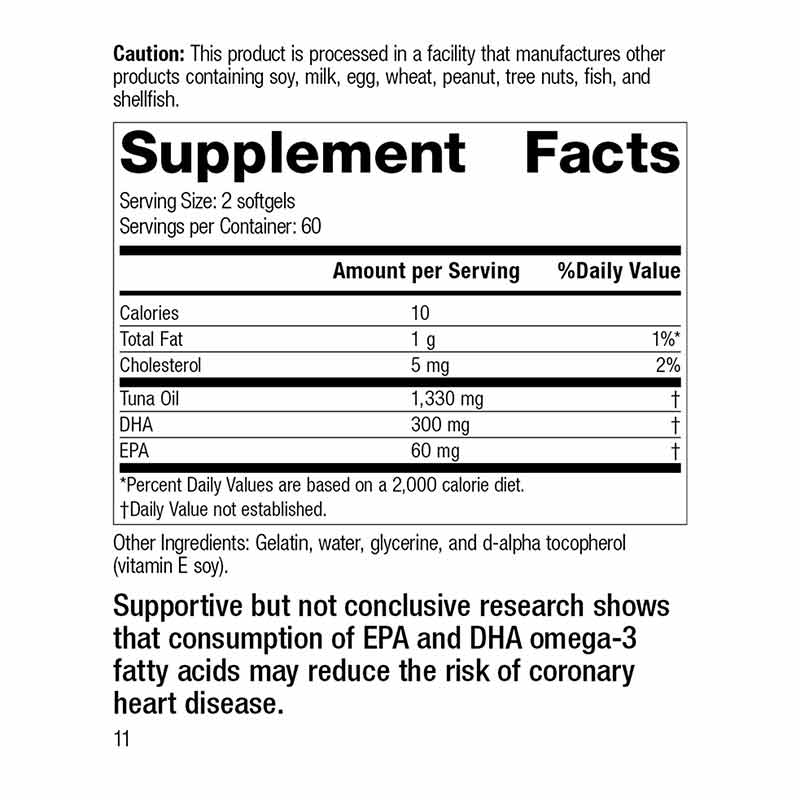 Tuna Omega-3 Oil, by Standard Process, image #2