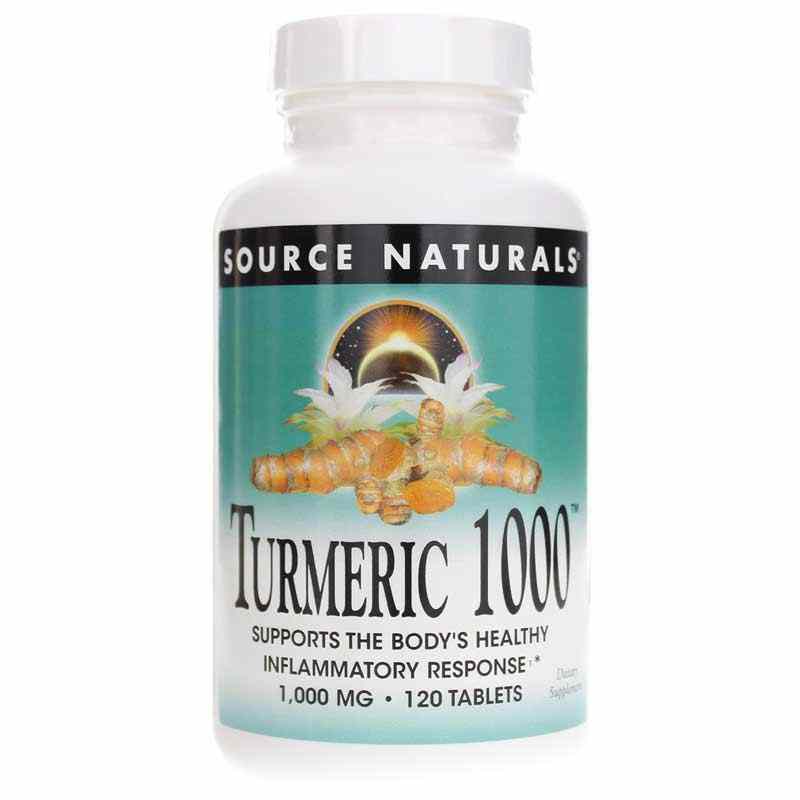 Turmeric 1000, 120 Tablets, by Source Naturals