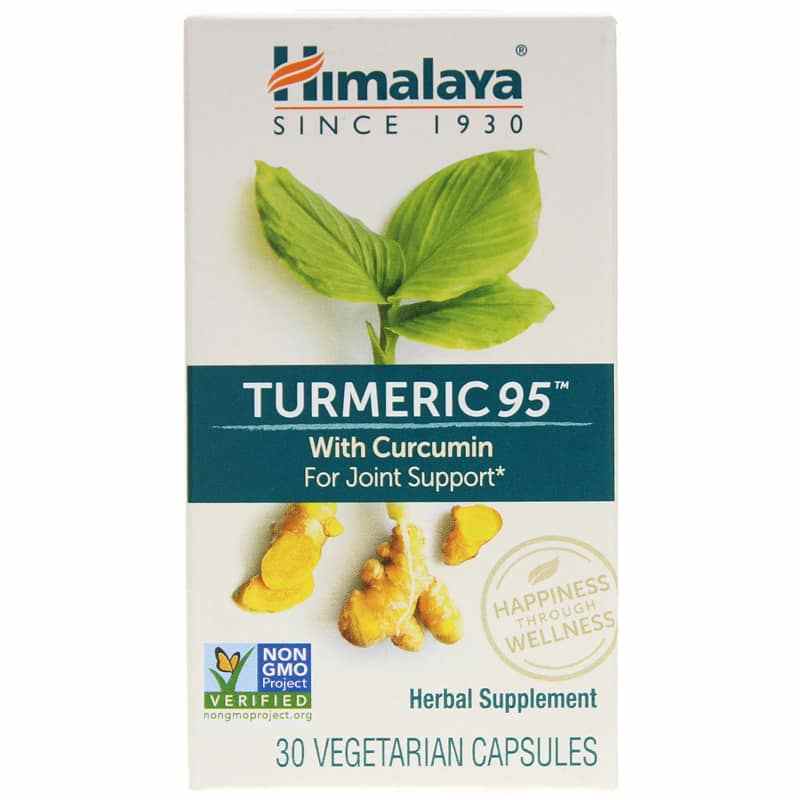Turmeric 95 with Curcumin, 30 Veg Capsules, by Himalaya