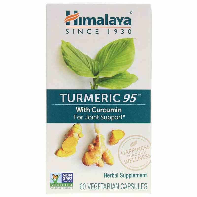 Turmeric 95 with Curcumin, 60 Veg Capsules, by Himalaya