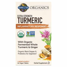 Turmeric Extra Strength, 60 Veg Tablets, by Garden of Life mykind Organics