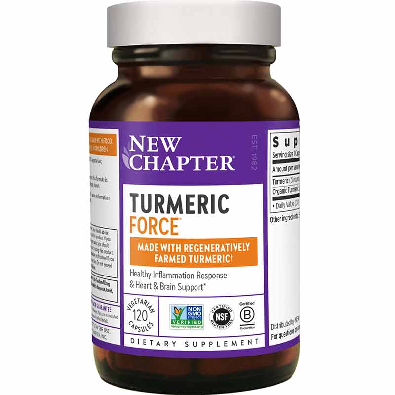 Turmeric Force, 120 Veg Capsules, by New Chapter