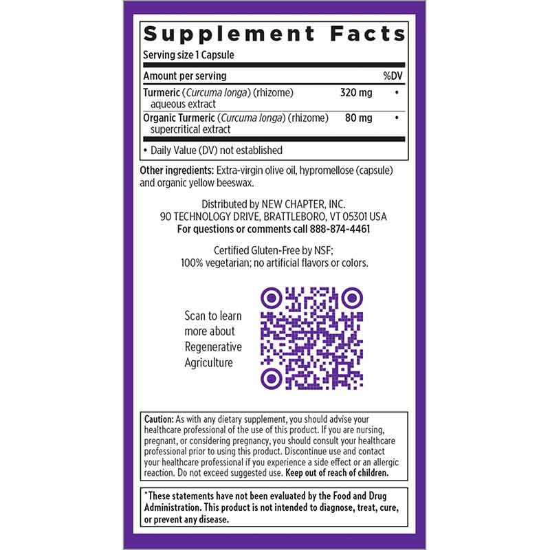 Turmeric Force, 120 Veg Capsules, by New Chapter, image #2