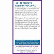 Turmeric Force Nighttime, 60 Veg Capsules, by New Chapter, image #3