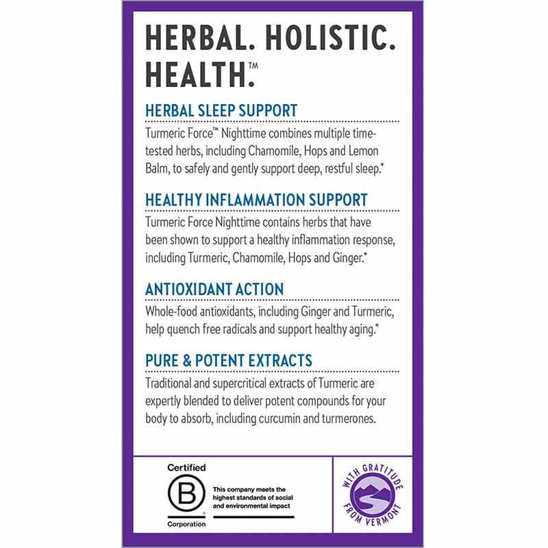 Turmeric Force Nighttime, 60 Veg Capsules, by New Chapter, image #4