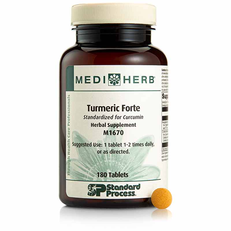 Turmeric Forte, 180 Tablets, by Standard Process