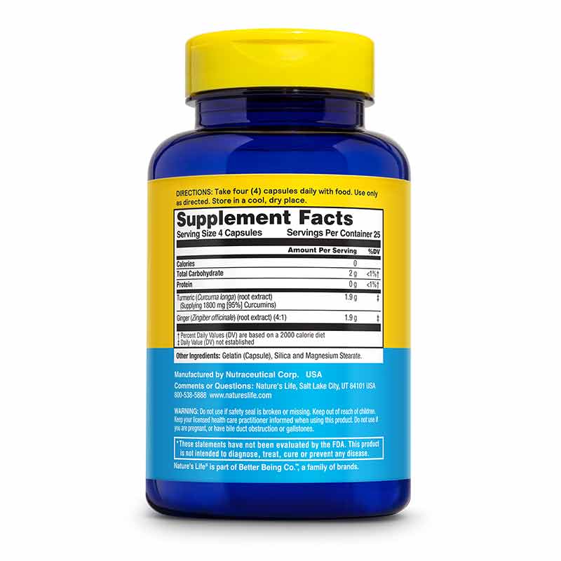 Turmeric Ginger Joint Ease, by Natures Life, image #3