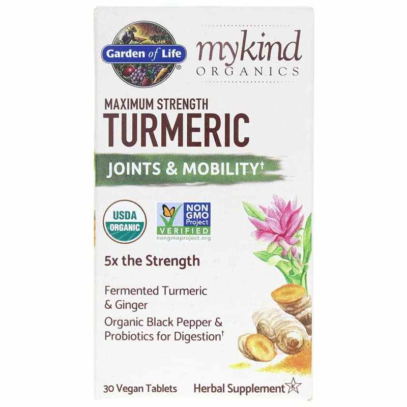 Turmeric Maximum Strength, by Garden of Life mykind Organics