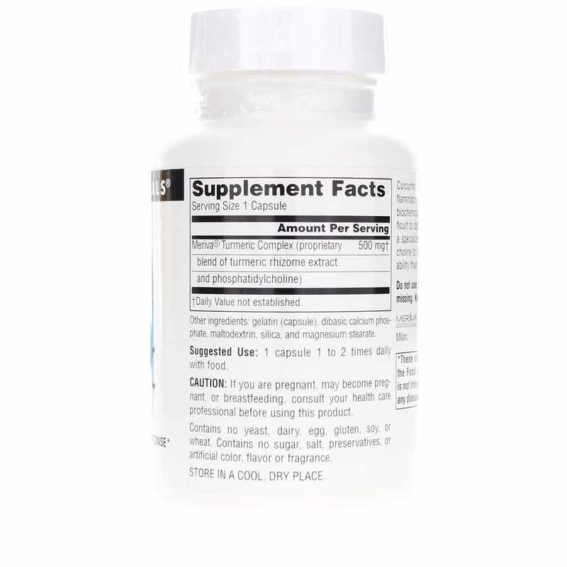 Turmeric with Meriva 500 Mg, 60 Capsules, by Source Naturals, image #2