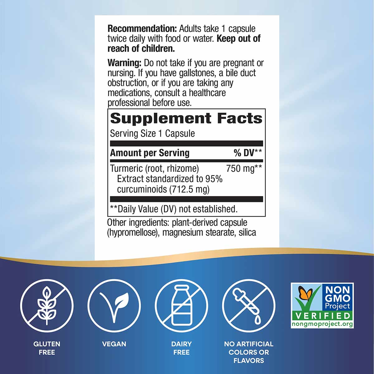 Turmeric Premium Extract 750 Mg, by Natures Way