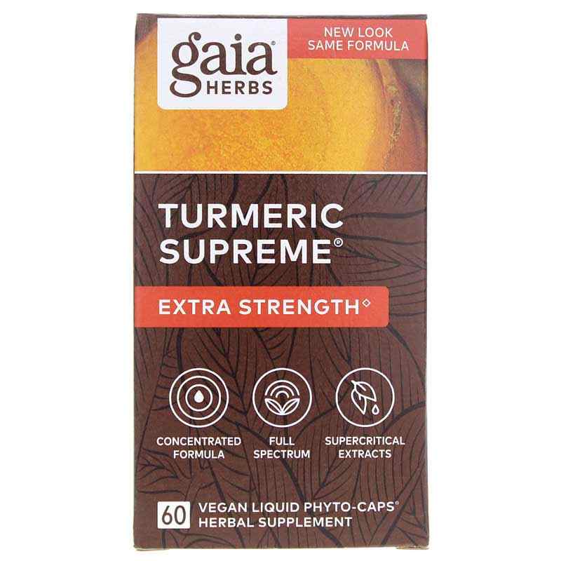 Turmeric Supreme Extra Strength, 60 Liquid Phyto Caps, by Gaia Herbs