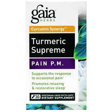 Turmeric Supreme Pain PM, 30 Liquid Phyto Caps, by Gaia Herbs