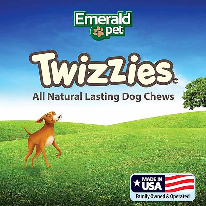 Twizzies Natural Dog Chews, Piggy, 6 Inches, by Emerald Pet, image #4