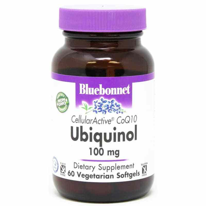 Ubiquinol 100 Mg, 60 Veg Softgels, by Bluebonnet