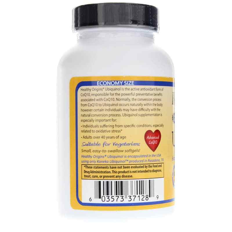 Ubiquinol 100 Mg, 150 Veg Softgels, by Healthy Origins, image #3