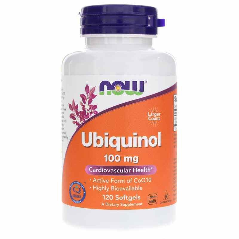 Ubiquinol 100 Mg, 120 Softgels, by NOW Foods