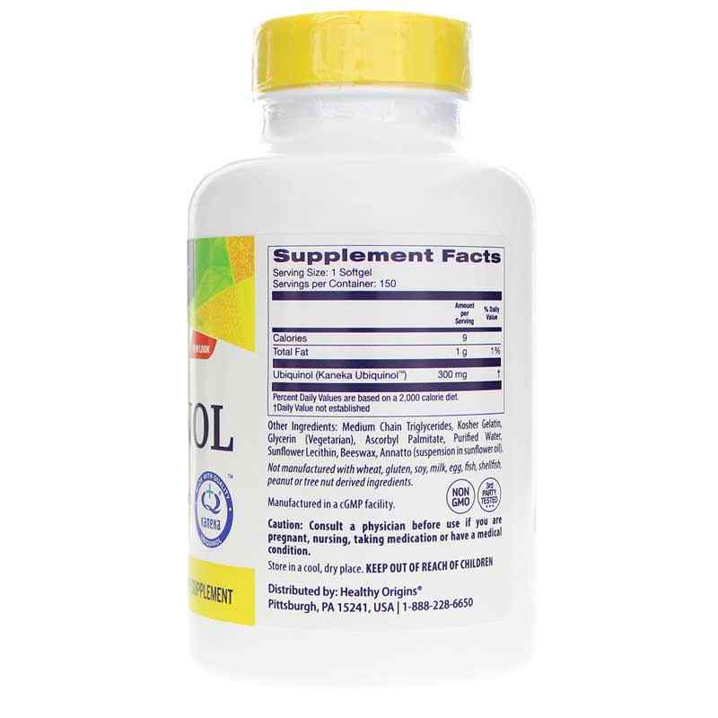Ubiquinol 300 Mg, 150 Softgels, by Healthy Origins, image #2