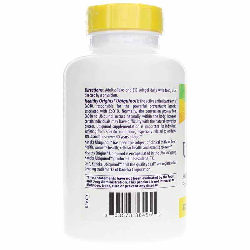 Ubiquinol 300 Mg, 150 Softgels, by Healthy Origins, image #3