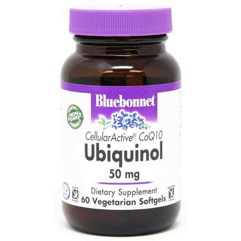 Ubiquinol 50 Mg, 60 Veg Capsules, by Bluebonnet