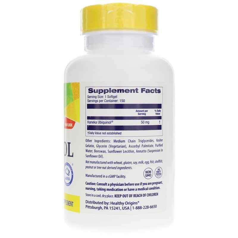 Ubiquinol 50 Mg, 150 Softgels, by Healthy Origins, image #2