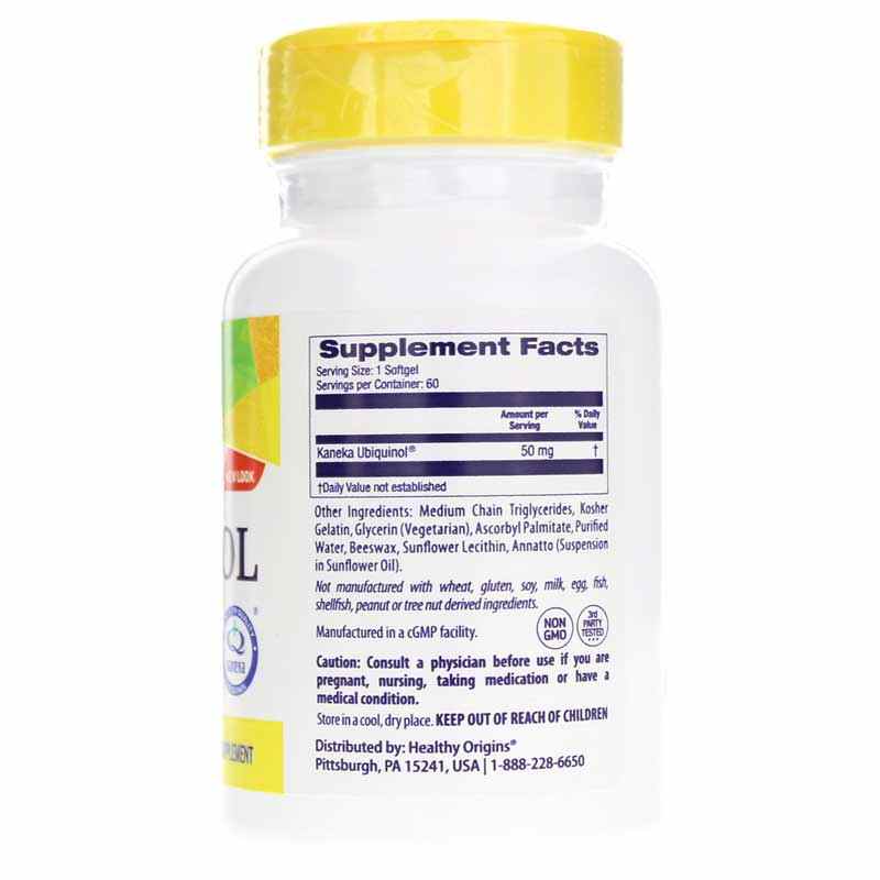Ubiquinol 50 Mg, 60 Softgels, by Healthy Origins, image #2