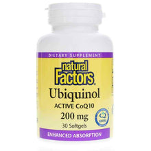 Ubiquinol Active CoQ10 200 Mg, 30 Softgels, by Natural Factors