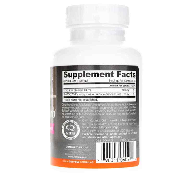 Ubiquinol QH Absorb + PQQ, 30 Softgels, by Jarrow Formulas, image #2