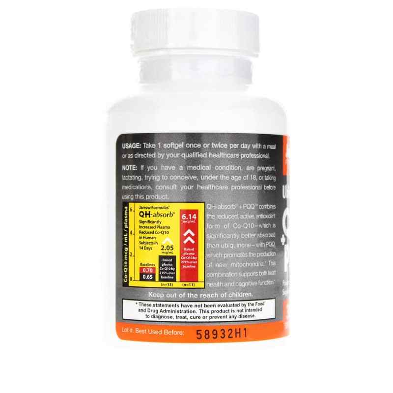 Ubiquinol QH Absorb + PQQ, 30 Softgels, by Jarrow Formulas, image #3