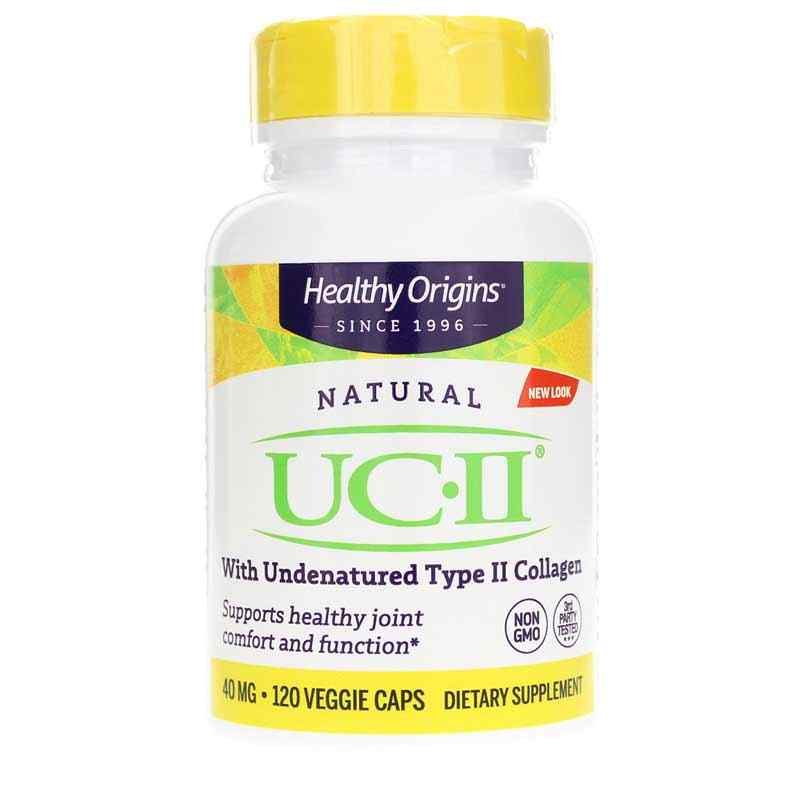 UC-II with Undenatured Type II Collagen 40 Mg, 120 Veg Capsules, by Healthy Origins